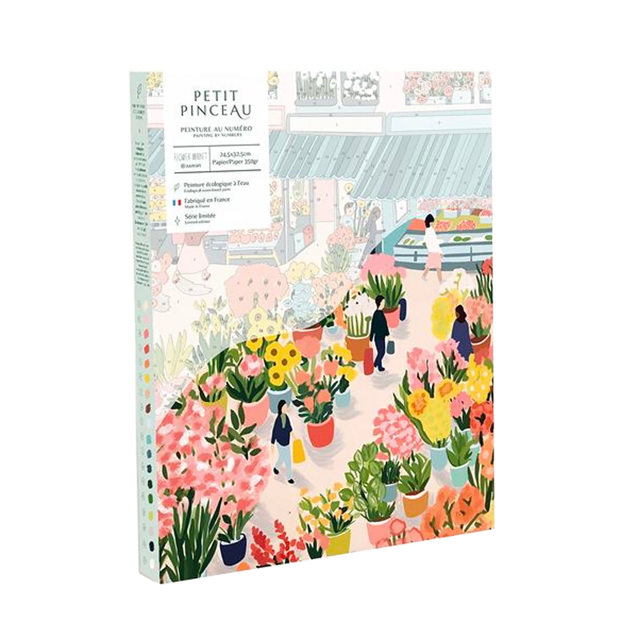 Herring & Bones - Concept Store Joyeux - La Petite Epicerie - DIY - Coffret de peinture au numéro "Flower Market"