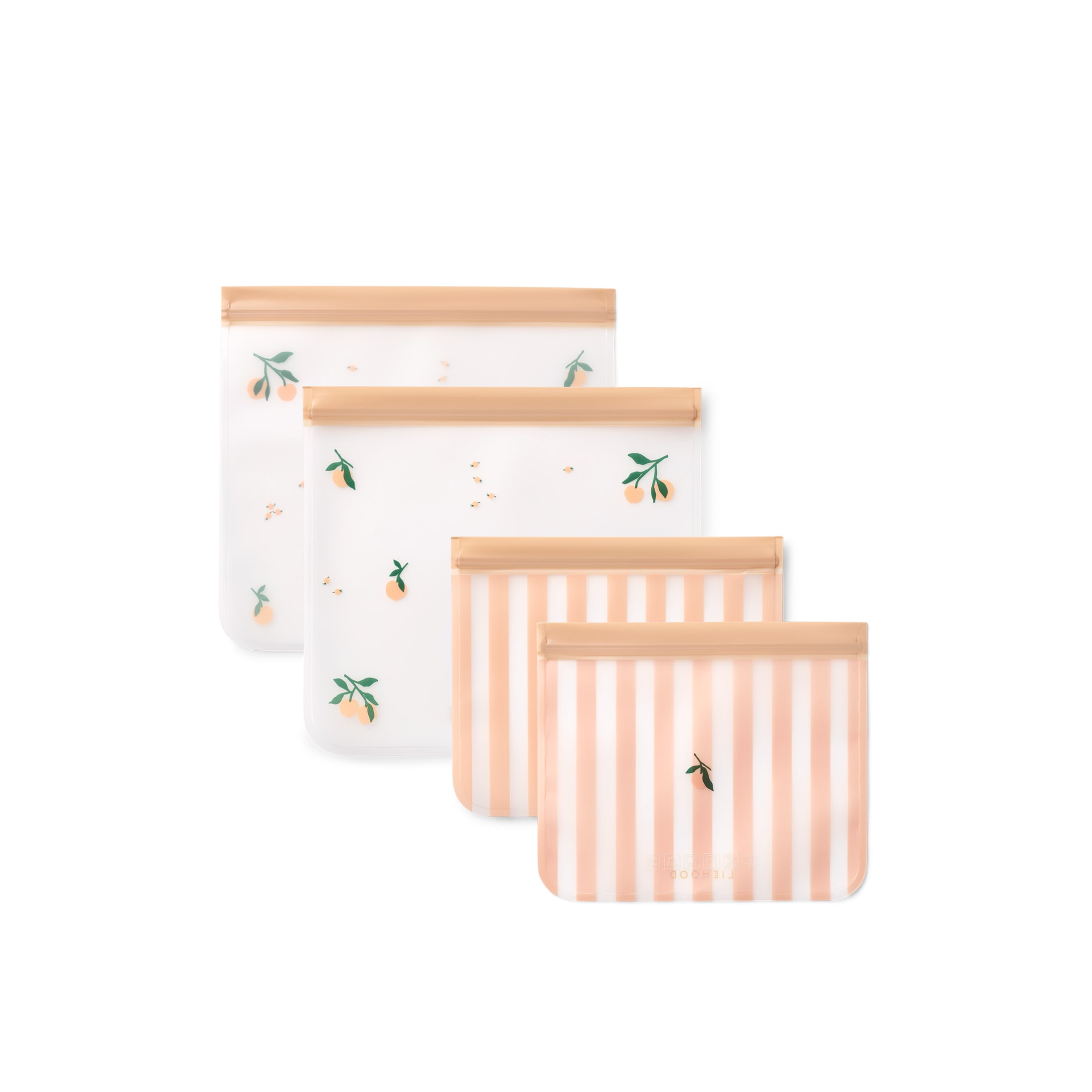 Herring & Bones - Concept Store Joyeux - LIEWOOD - Ensembles - Lot de 4 sachets alimentaires réutilisables "Rebus"