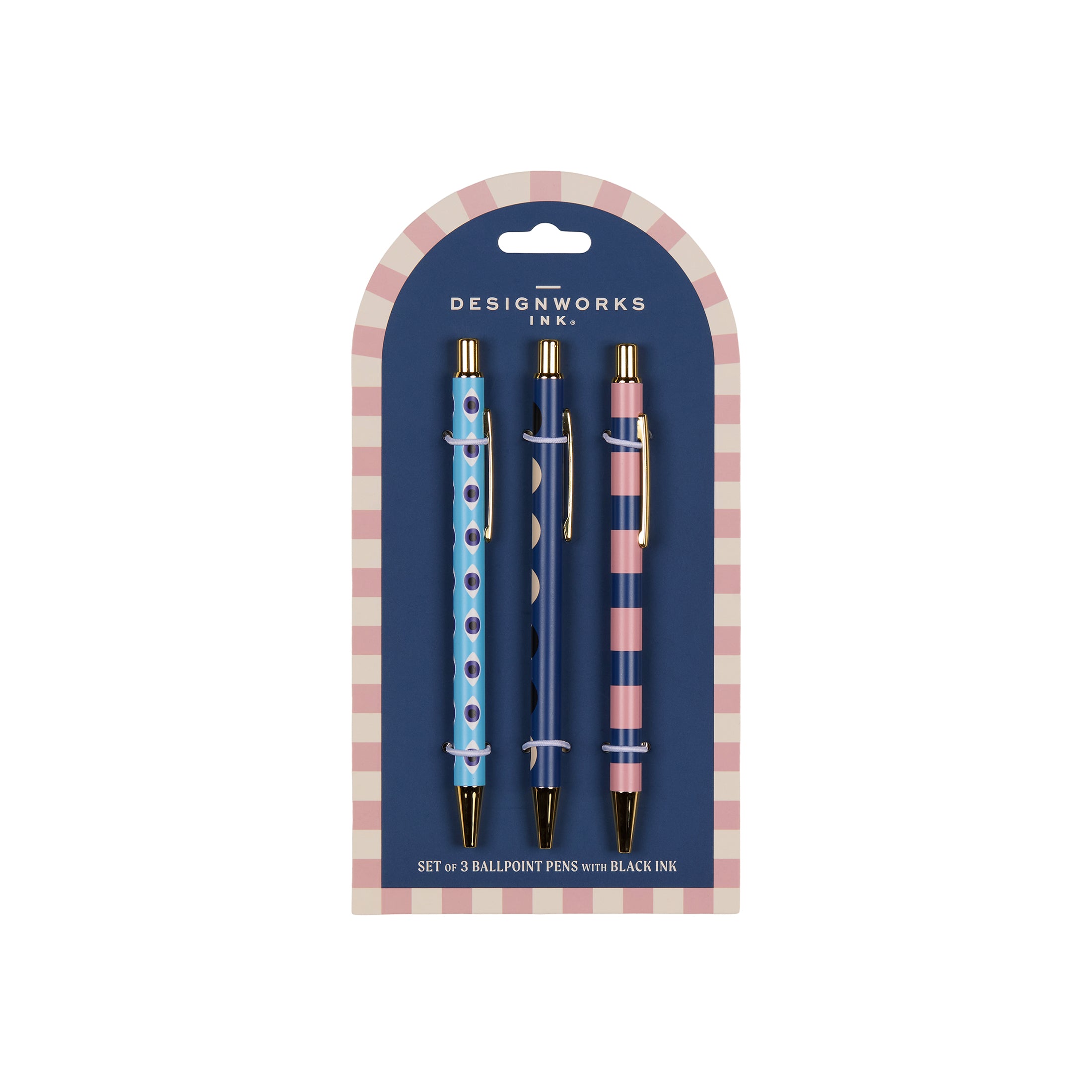 Herring & Bones - Concept Store Joyeux - Designworks Collective - Stylos - Lot de 3 stylos "Eye & Moon"