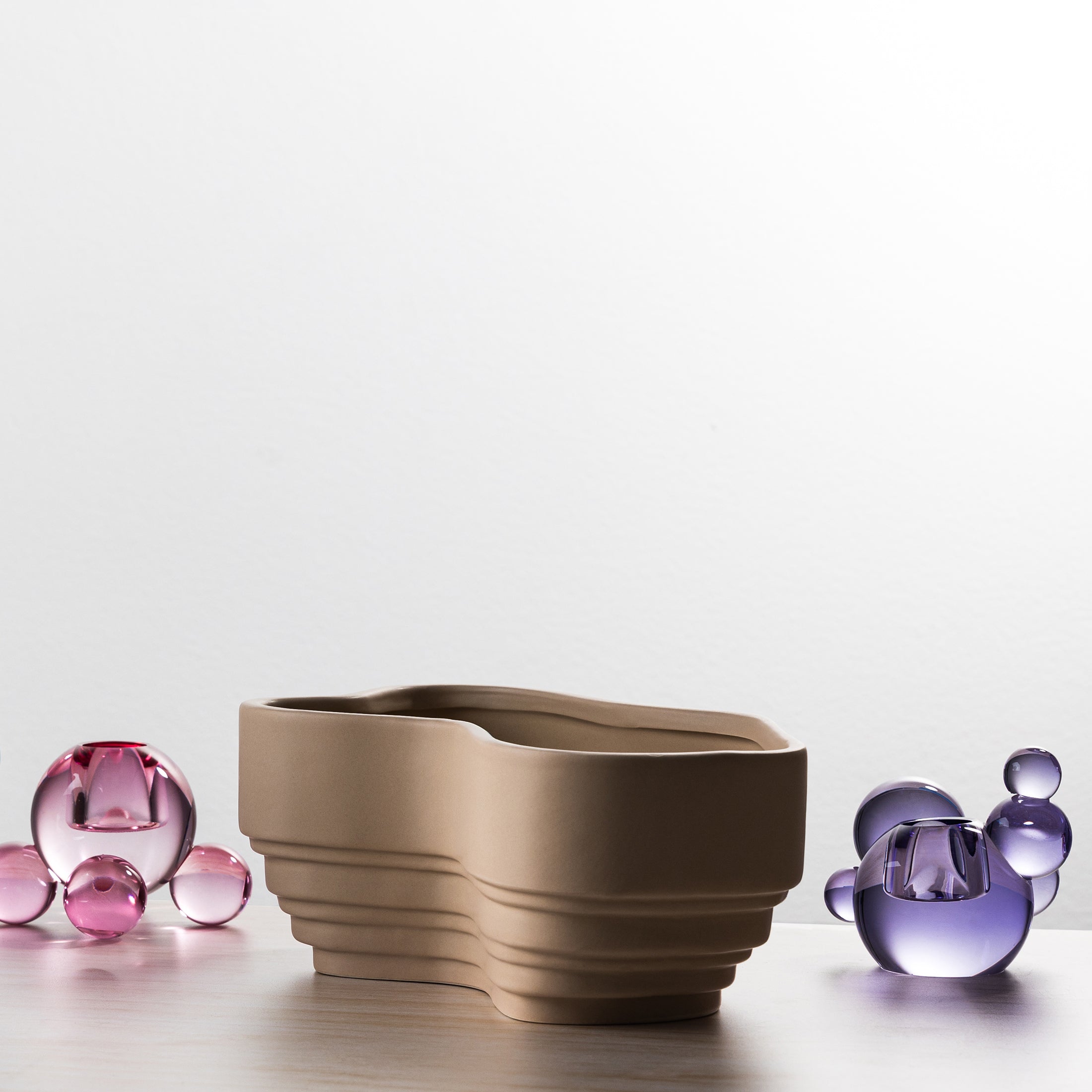 Herring & Bones - Concept Store Joyeux - Stences - Bougeoirs - Bougeoir en cristal "Bubble"