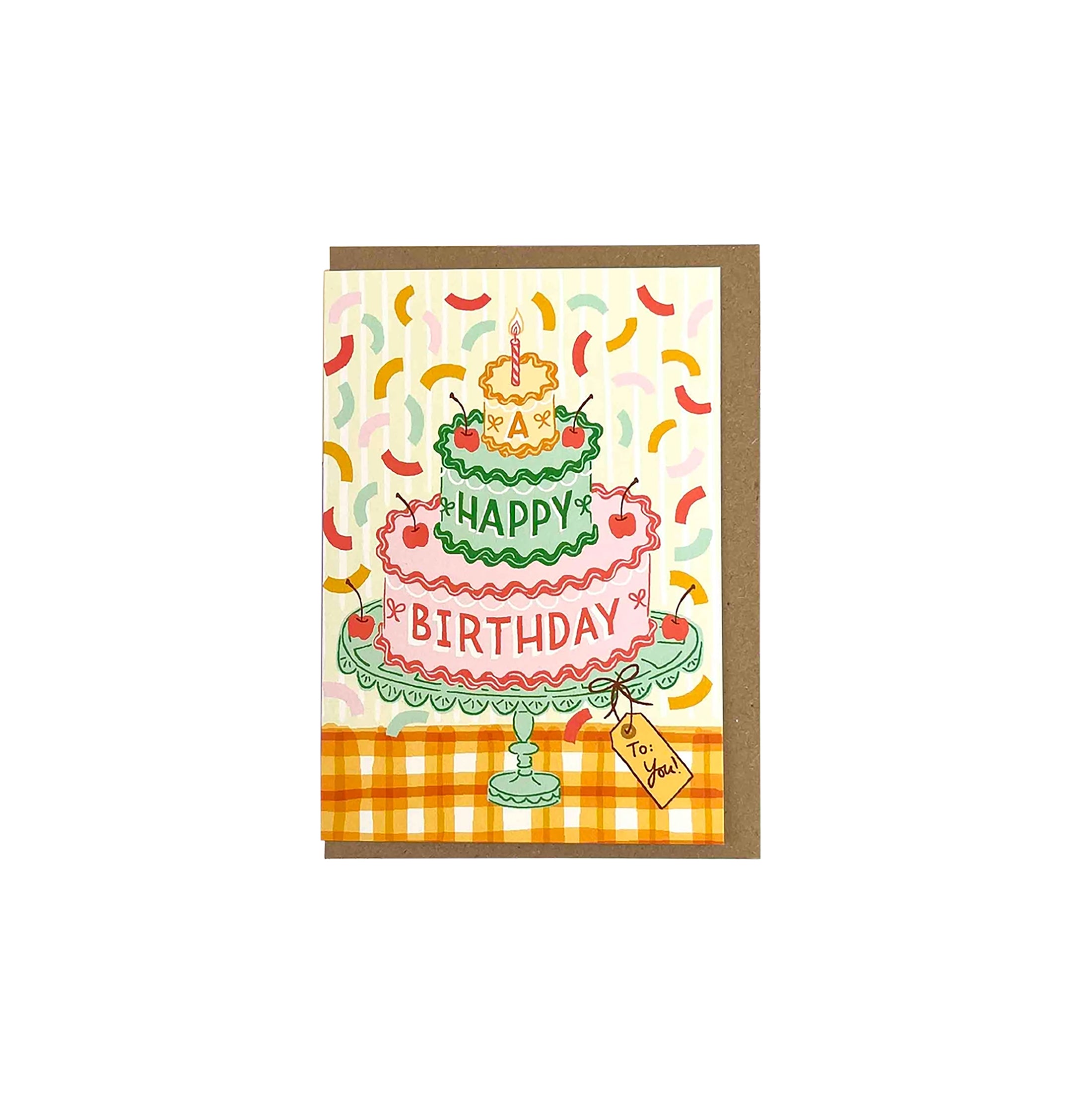 Herring & Bones - Concept Store Joyeux - Jacqueline Colley - Cartes - Carte "Happy Birthday"