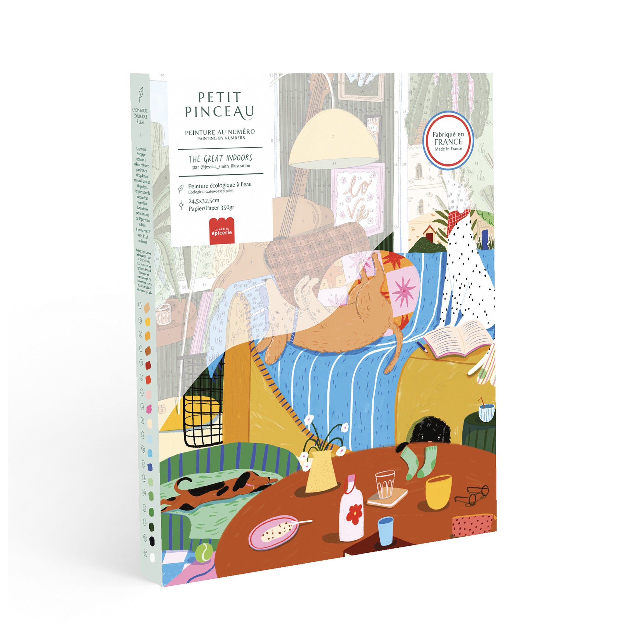 Herring & Bones - Concept Store Joyeux - La Petite Epicerie - DIY - Coffret de peinture au numéro "The great indoors"