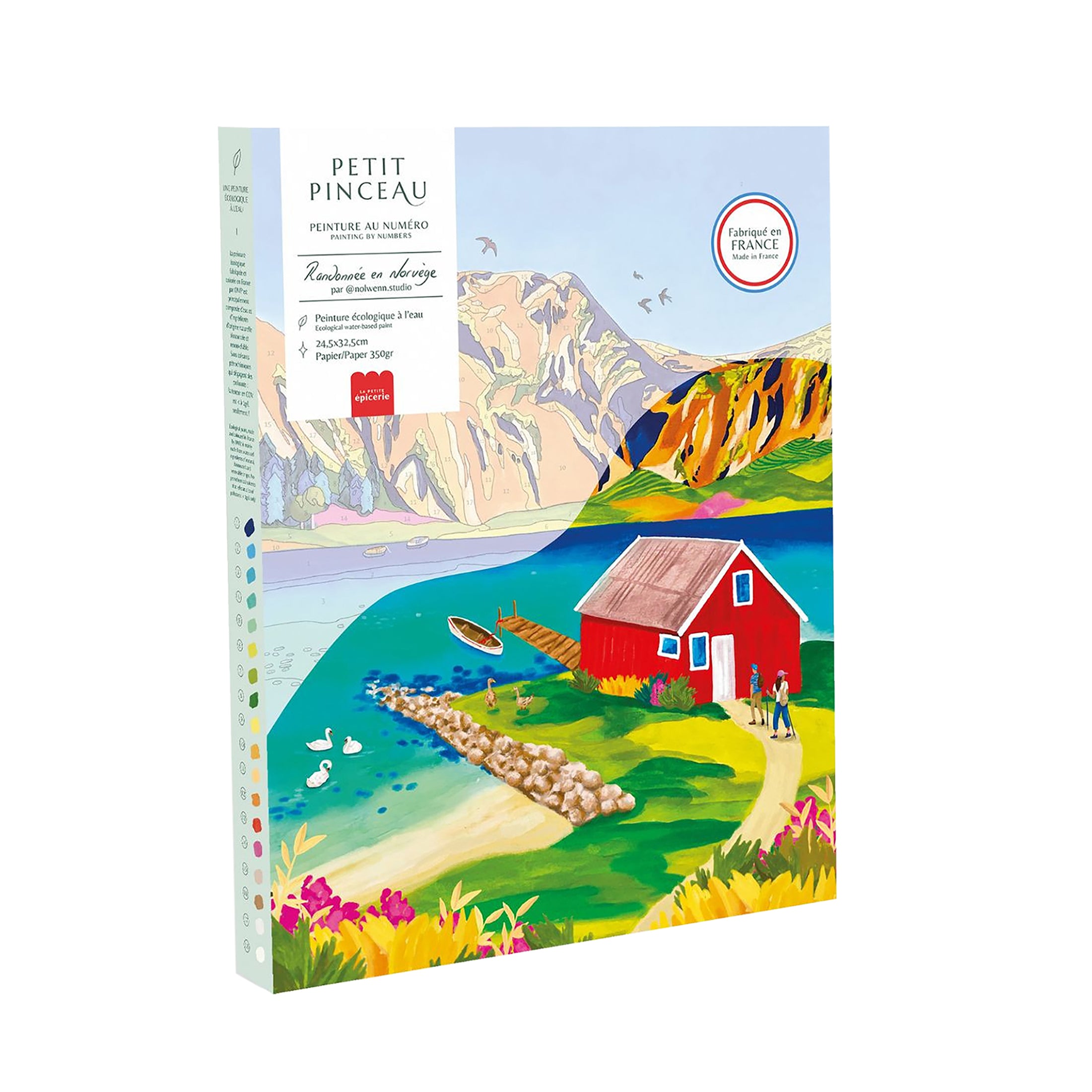 Herring & Bones - Concept Store Joyeux - La Petite Epicerie - DIY - Coffret de peinture au numéro "Randonnée en Norvège"