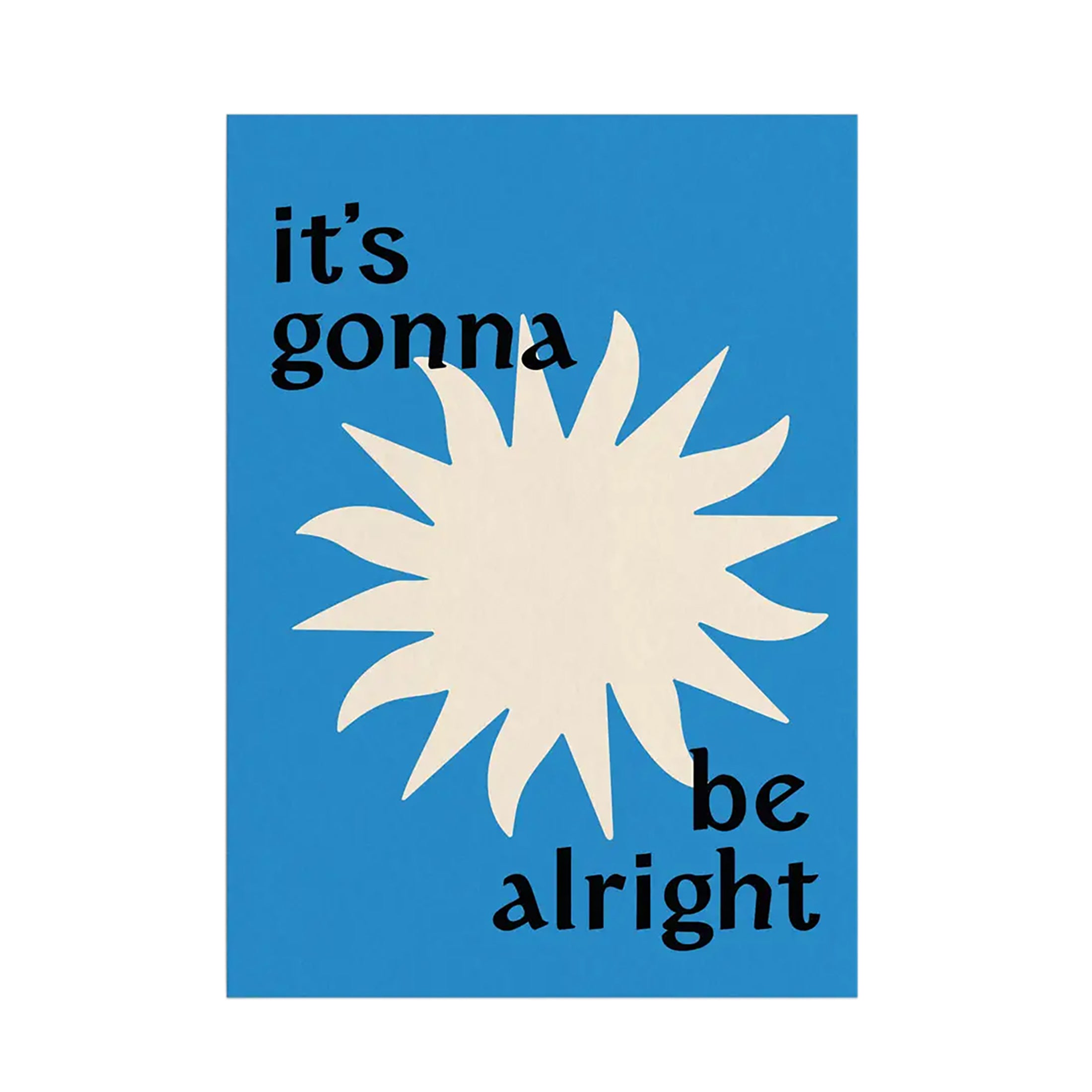 Herring & Bones - Concept Store Joyeux - Papier and Co. - Affiches et posters - Affiche "It's gonna be alright"