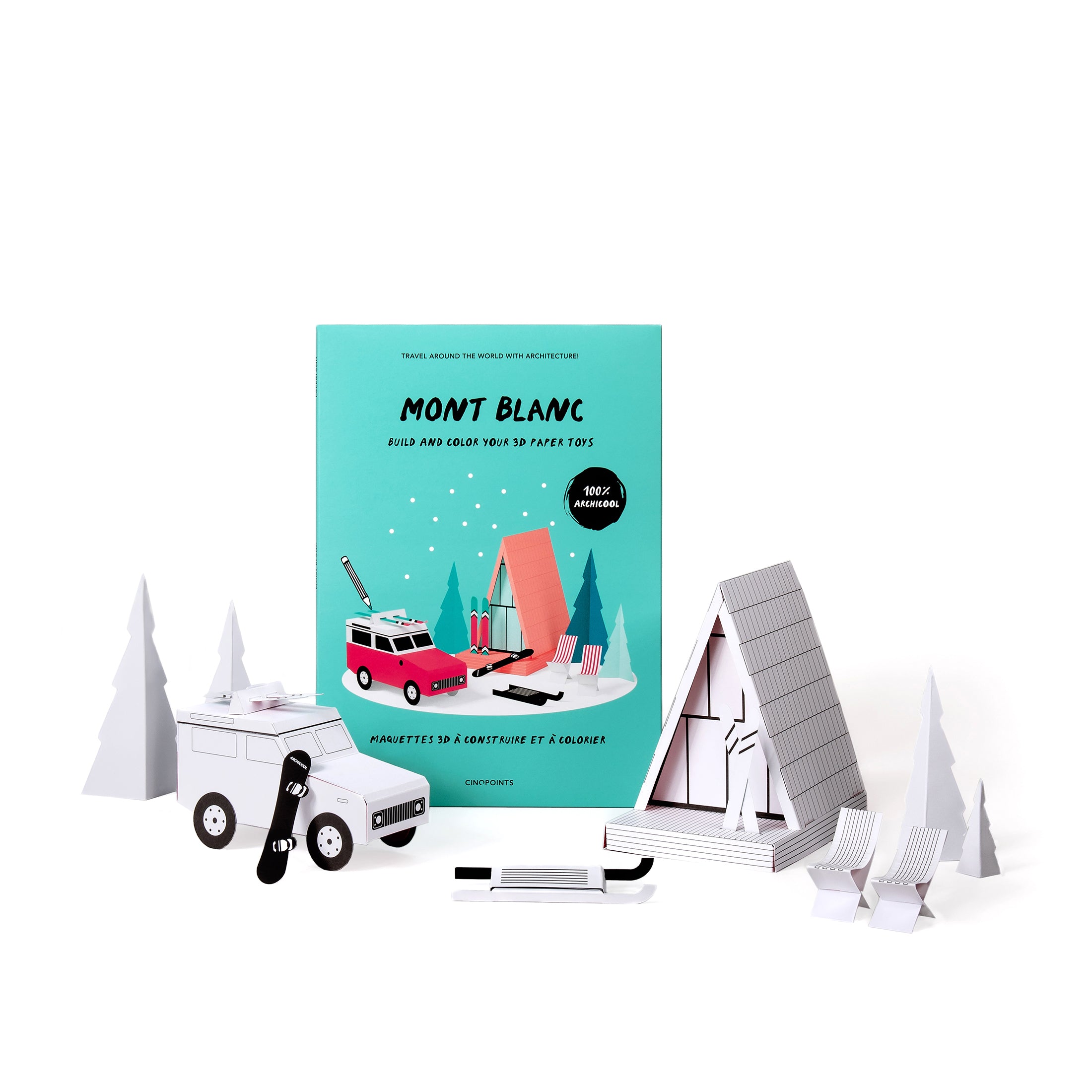 Herring & Bones - Concept Store Joyeux - Cinqpoints - Peluches et Jouets - Maquette 3D à assembler