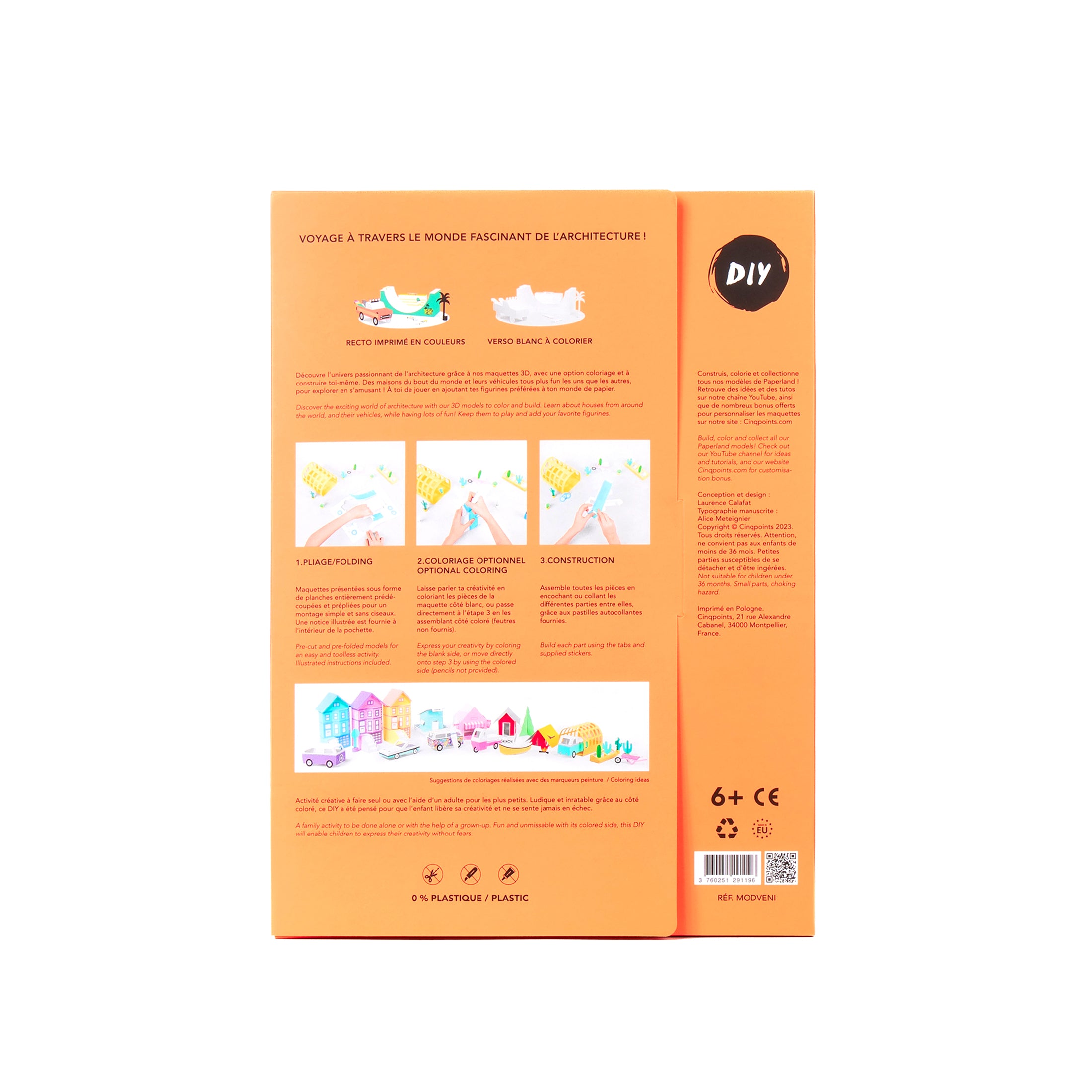 Herring & Bones - Concept Store Joyeux - Cinqpoints - Peluches et Jouets - Maquette 3D à assembler